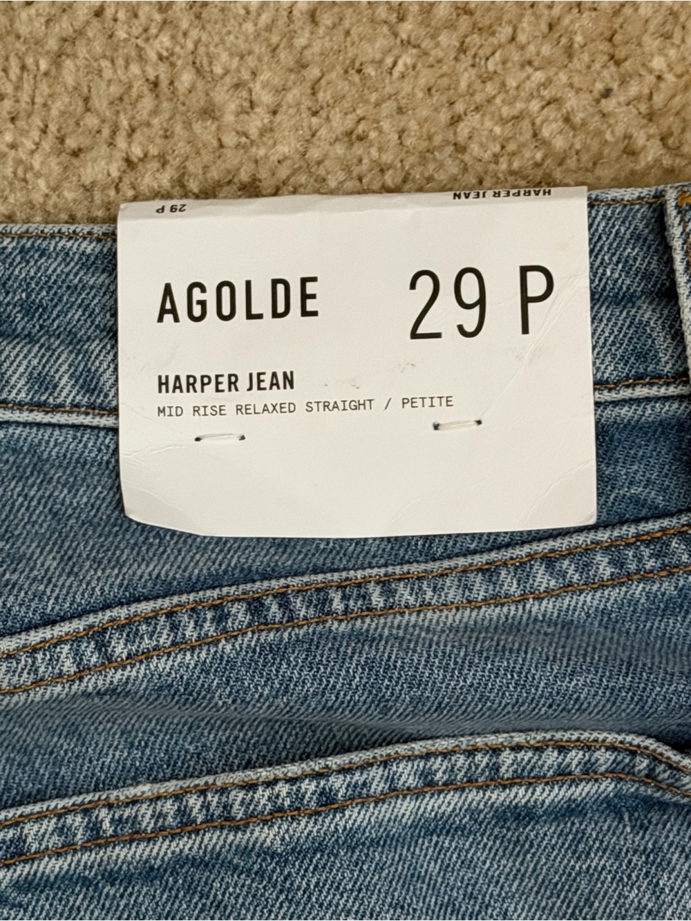 Agolde Harper Jean Petite size 29 Women NWT - Picture 2 of 5